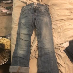 True religion flare light blue size 29